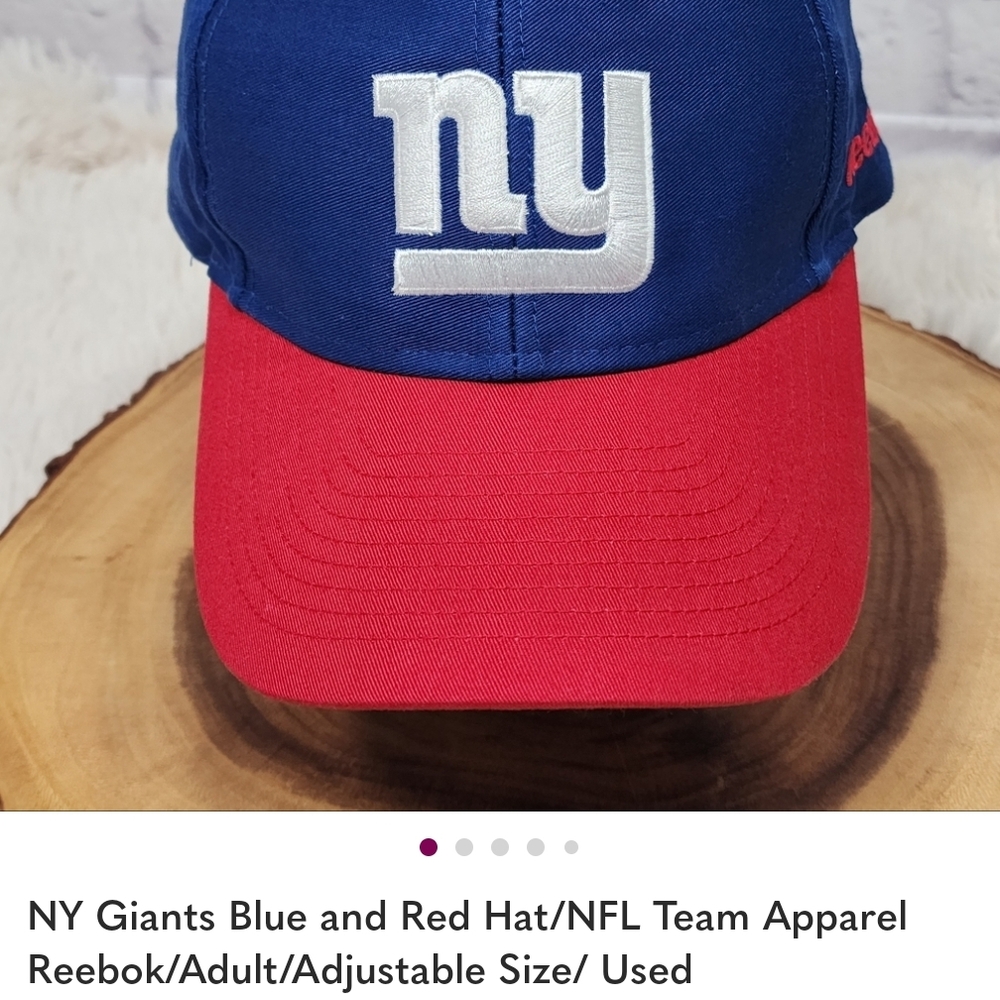 Reebok Blue and Red NY Giants Cap